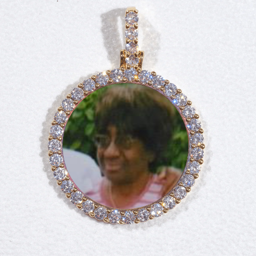 3D CIRCLE CUSTOM PICTURE PENDANT SMALL SIZE