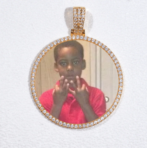 MEDIUM 3D CIRCLE CUSTOM PICTURE PENDANT