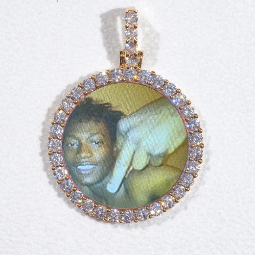 3D CIRCLE CUSTOM PICTURE PENDANT SMALL SIZE