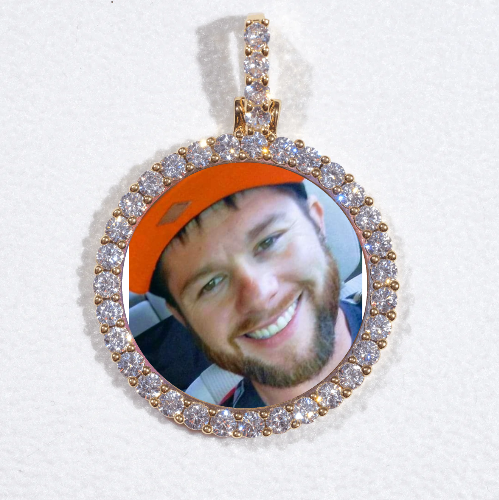 3D CIRCLE CUSTOM PICTURE PENDANT SMALL SIZE