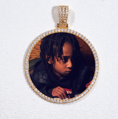 MEDIUM 3D CIRCLE CUSTOM PICTURE PENDANT