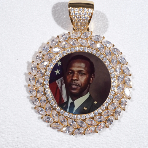 Large 3D Wheat Ear Custom Picture Pendant