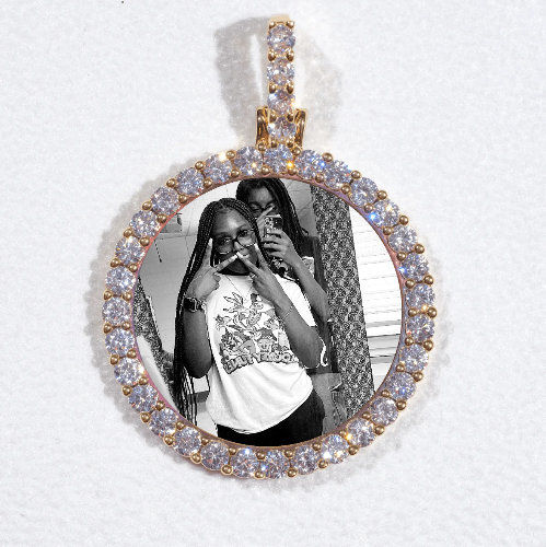 3D CIRCLE CUSTOM PICTURE PENDANT SMALL SIZE