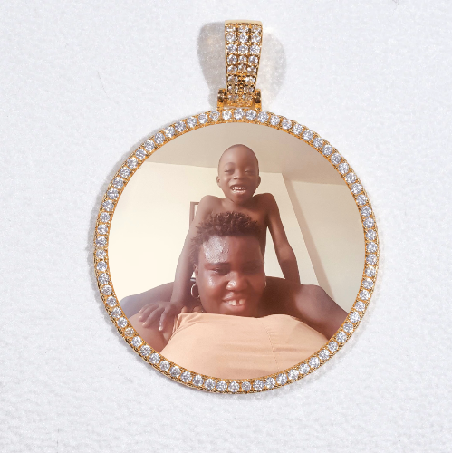 MEDIUM 3D CIRCLE CUSTOM PICTURE PENDANT