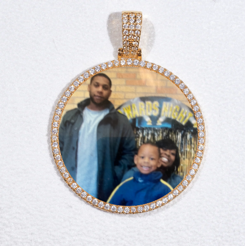 MEDIUM 3D CIRCLE CUSTOM PICTURE PENDANT