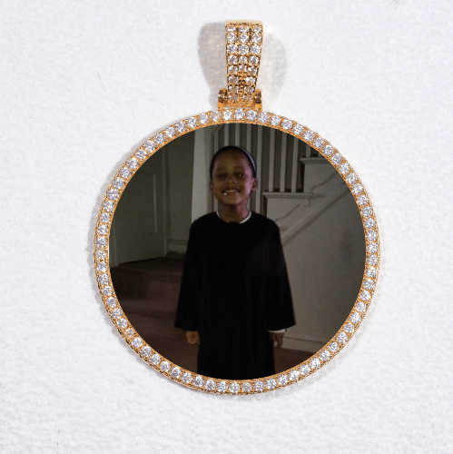 MEDIUM 3D CIRCLE CUSTOM PICTURE PENDANT