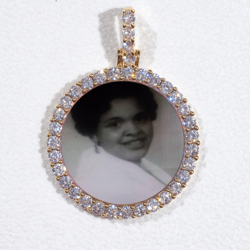 3D CIRCLE CUSTOM PICTURE PENDANT SMALL SIZE