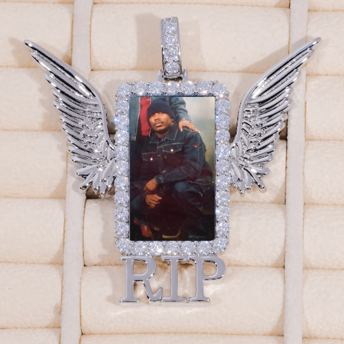RIP WING 3D CUSTOM PICTURE PENDANT