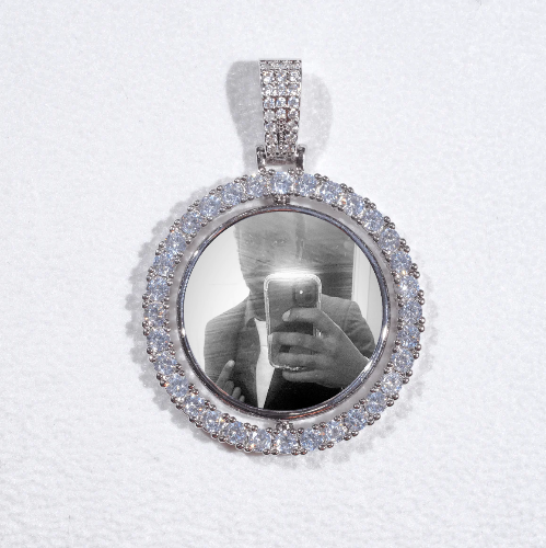 3D Spinning 2-Faced Custom Picture Pendant
