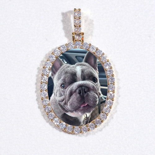 3D Oval Custom Picture Pendant