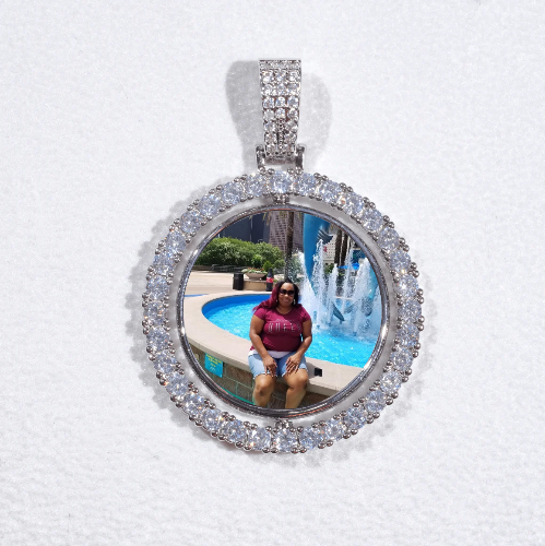 3D Spinning 2-Faced Custom Picture Pendant