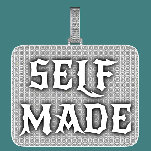 CUSTOM LETTER NECKLACE 3D BIG SQUARE