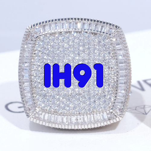 CUSTOM LETTER 3D ICED RING