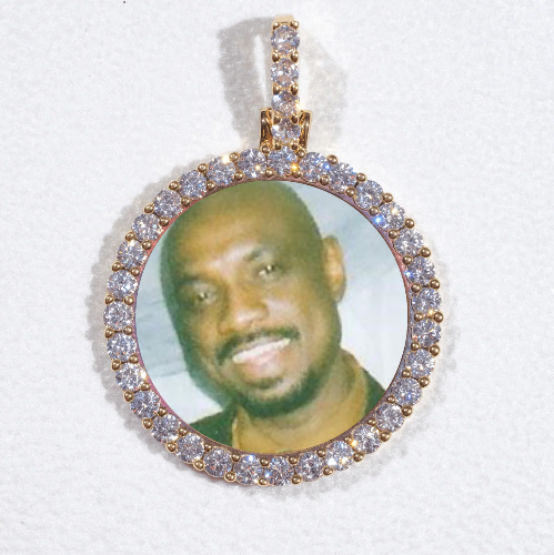 3D CIRCLE CUSTOM PICTURE PENDANT SMALL SIZE