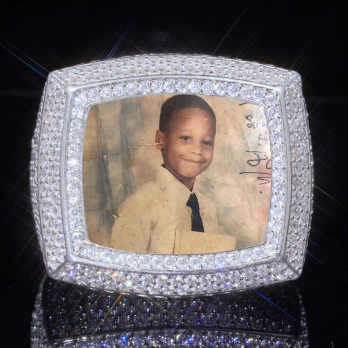 3D CUSTOM PICTURE ICED RING