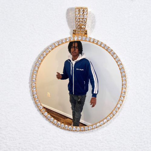 MEDIUM 3D CIRCLE CUSTOM PICTURE PENDANT
