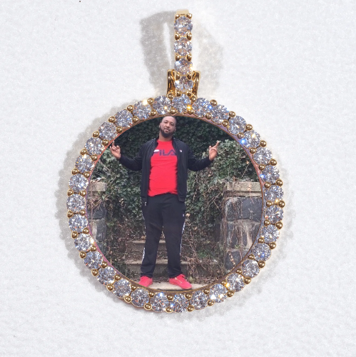 3D CIRCLE CUSTOM PICTURE PENDANT SMALL SIZE