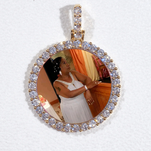 3D CIRCLE CUSTOM PICTURE PENDANT SMALL SIZE