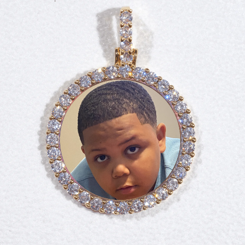 3D CIRCLE CUSTOM PICTURE PENDANT SMALL SIZE