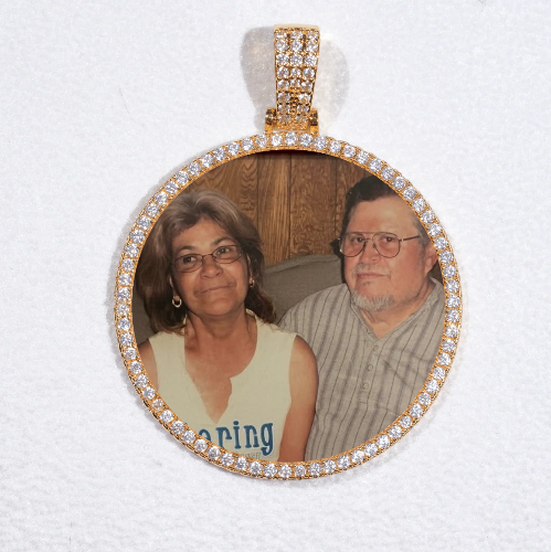 MEDIUM 3D CIRCLE CUSTOM PICTURE PENDANT