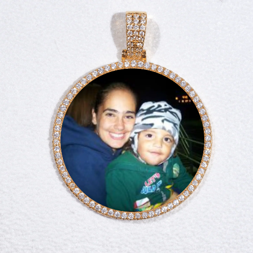 MEDIUM 3D CIRCLE CUSTOM PICTURE PENDANT