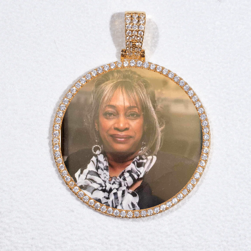 MEDIUM 3D CIRCLE CUSTOM PICTURE PENDANT