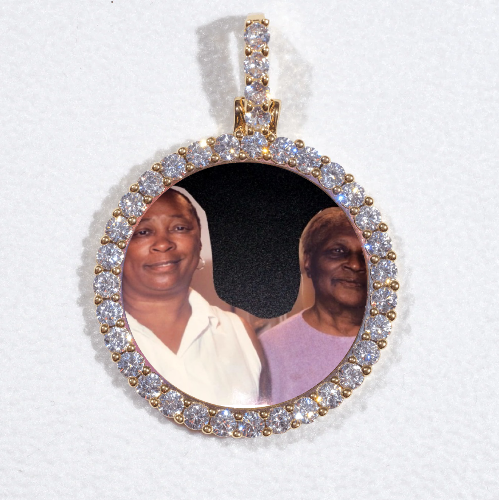 3D CIRCLE CUSTOM PICTURE PENDANT SMALL SIZE