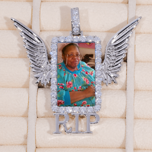RIP WING 3D CUSTOM PICTURE PENDANT