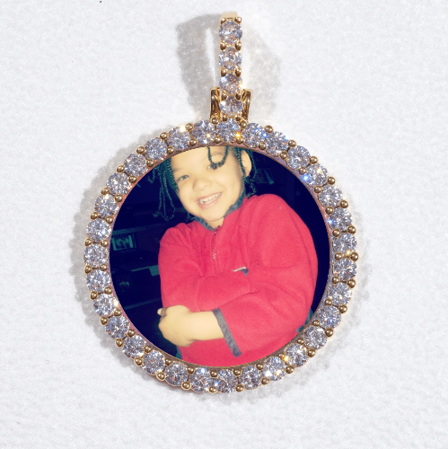 3D CIRCLE CUSTOM PICTURE PENDANT SMALL SIZE