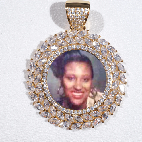 Large 3D Wheat Ear Custom Picture Pendant
