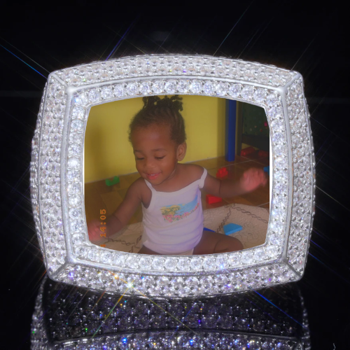 3D CUSTOM PICTURE ICED RING