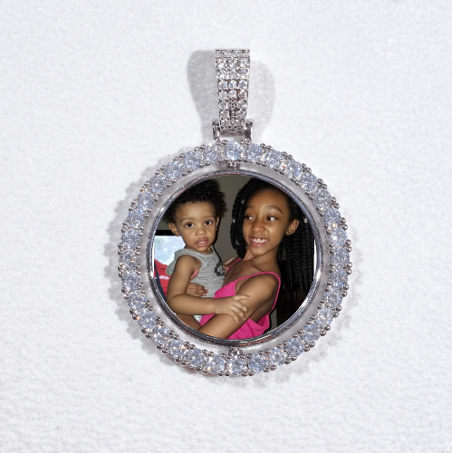 3D Spinning 2-Faced Custom Picture Pendant