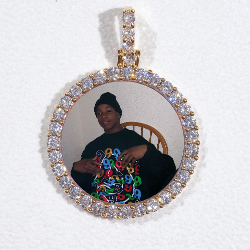 3D CIRCLE CUSTOM PICTURE PENDANT SMALL SIZE