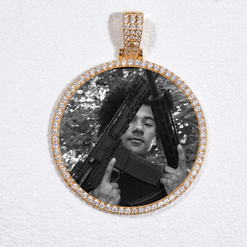MEDIUM 3D CIRCLE CUSTOM PICTURE PENDANT