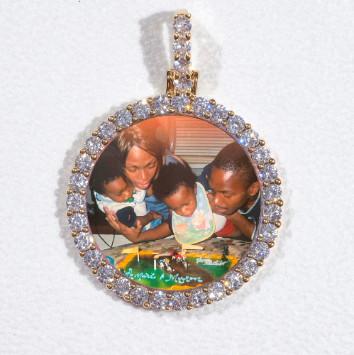 3D CIRCLE CUSTOM PICTURE PENDANT SMALL SIZE