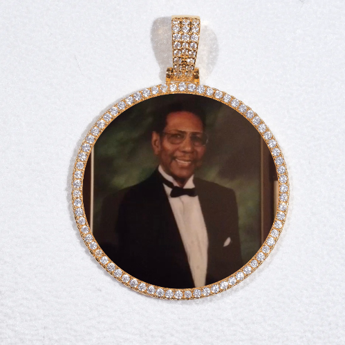 MEDIUM 3D CIRCLE CUSTOM PICTURE PENDANT