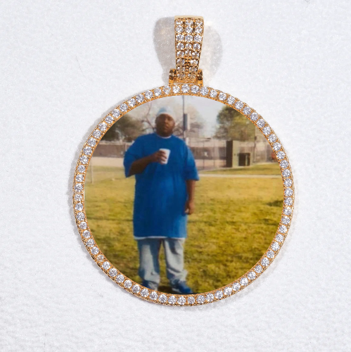MEDIUM 3D CIRCLE CUSTOM PICTURE PENDANT