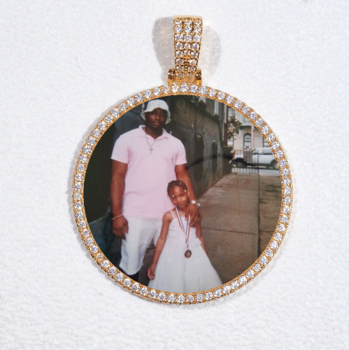MEDIUM 3D CIRCLE CUSTOM PICTURE PENDANT