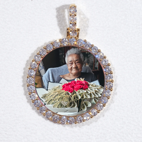 3D CIRCLE CUSTOM PICTURE PENDANT SMALL SIZE
