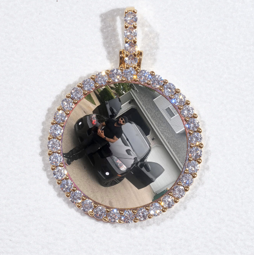 3D CIRCLE CUSTOM PICTURE PENDANT SMALL SIZE