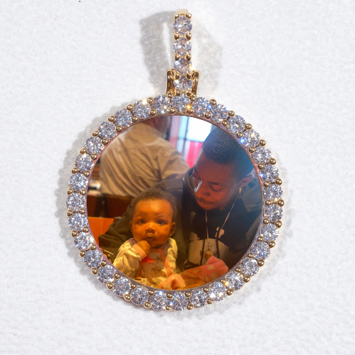 3D CIRCLE CUSTOM PICTURE PENDANT SMALL SIZE