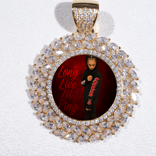 Large 3D Wheat Ear Custom Picture Pendant