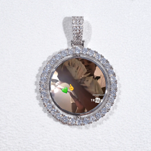 3D Spinning 2-Faced Custom Picture Pendant
