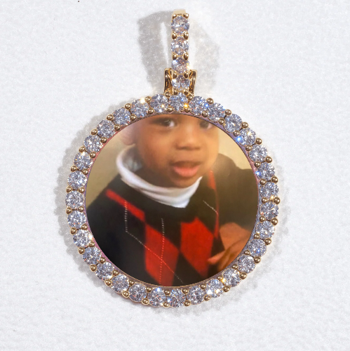 3D CIRCLE CUSTOM PICTURE PENDANT SMALL SIZE