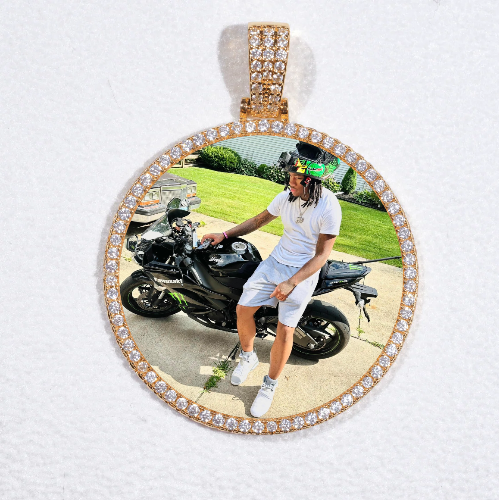 MEDIUM 3D CIRCLE CUSTOM PICTURE PENDANT