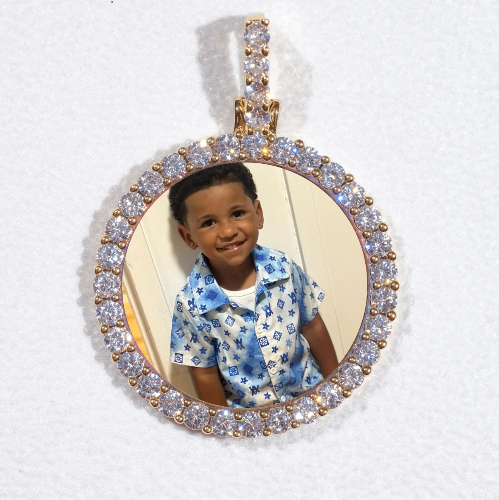 3D CIRCLE CUSTOM PICTURE PENDANT SMALL SIZE