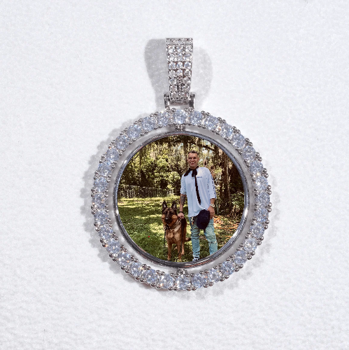 3D Spinning 2-Faced Custom Picture Pendant