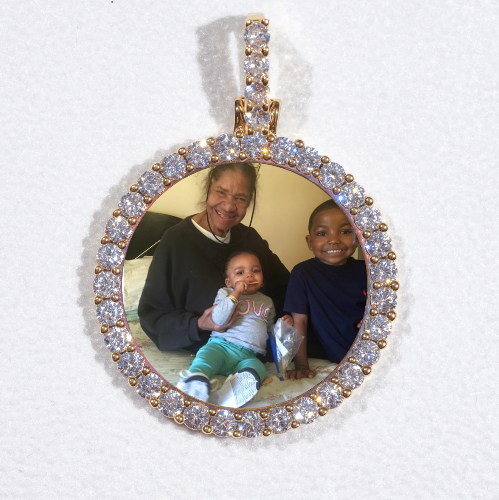 3D CIRCLE CUSTOM PICTURE PENDANT SMALL SIZE