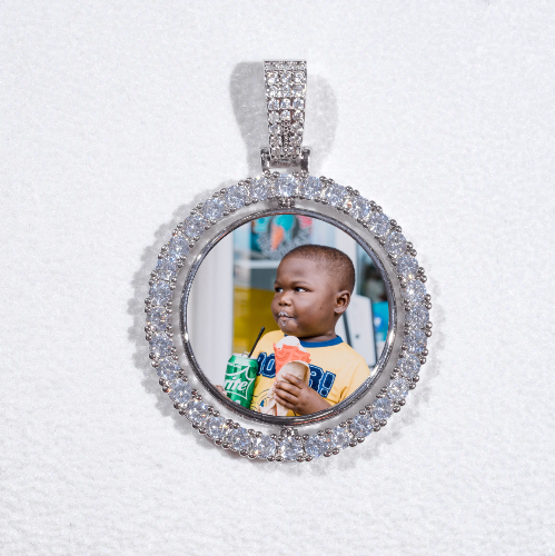 3D Spinning 2-Faced Custom Picture Pendant