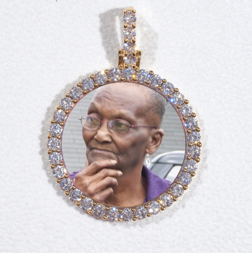 3D CIRCLE CUSTOM PICTURE PENDANT SMALL SIZE